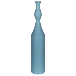Contemporary Blue Metal Decorative Vase