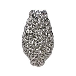 16' Oval Table Vase in  Shiny Nickel Finished