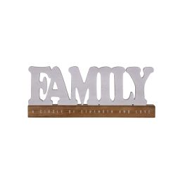 Wooden Family Dcor Piece