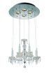 26 X 26 X 43 Clear Crystal Glass Pendant Lamp