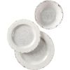 Studio California Mauna 12 Piece Melamine Dinnerware Set, Ice
