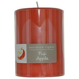 Fuji Apple By  One 3x4 Inch Pillar Candle.  Burns Approx. 80 Hrs. For Anyone