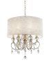 Stunning Brass Gold Finish Ceiling Lamp with Crystal Accents